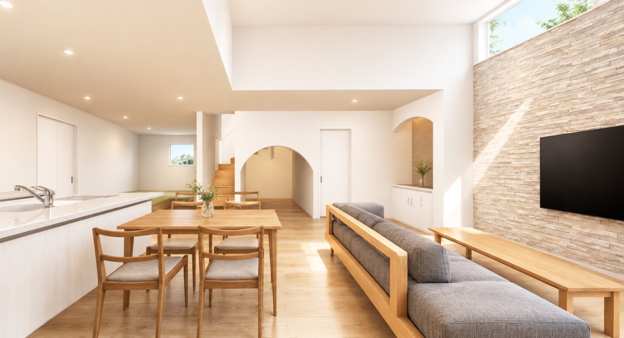 【来場予約特典1万円】完成見学会｜ハーフ吹抜け×ヌックのある家｜秋田市新屋